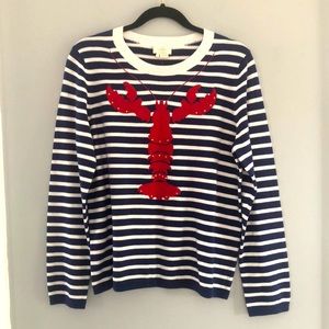 Kate spade ♠️ Lobster 🦞 stripe sweater